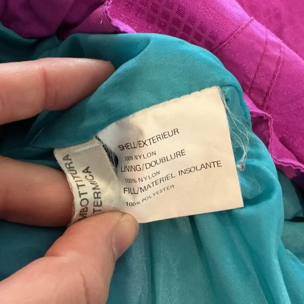 Vintage North Face Womens Ski Jacket Size 12 Fuschia Retro Sport Coat Thermore - Picture 13 of 13